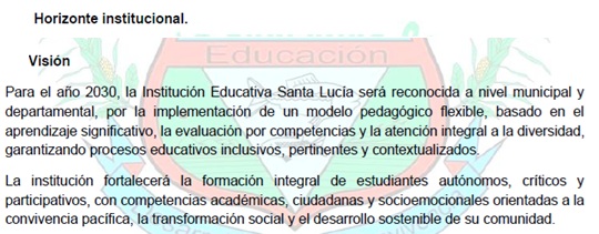 Visión Institucional